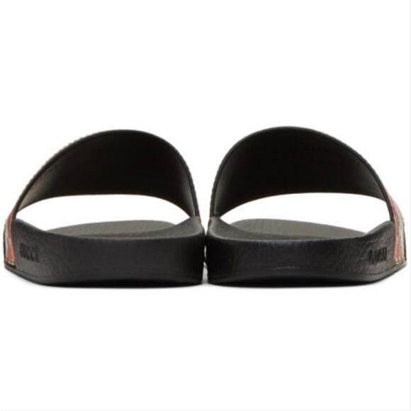 GUCCI GG logo floral bloom rubber pool slides - Picture 3 of 6